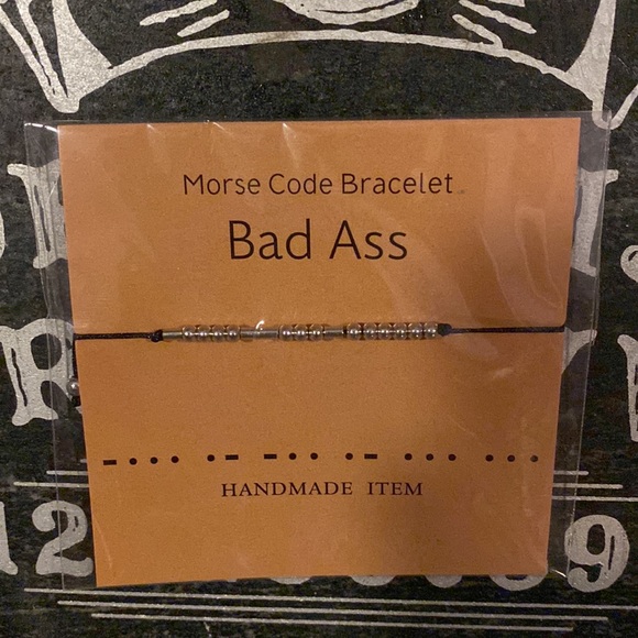 “Bad Ass” Morse code bracelet - Picture 2 of 3